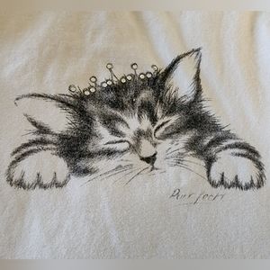 Kids kitten print t-shirt